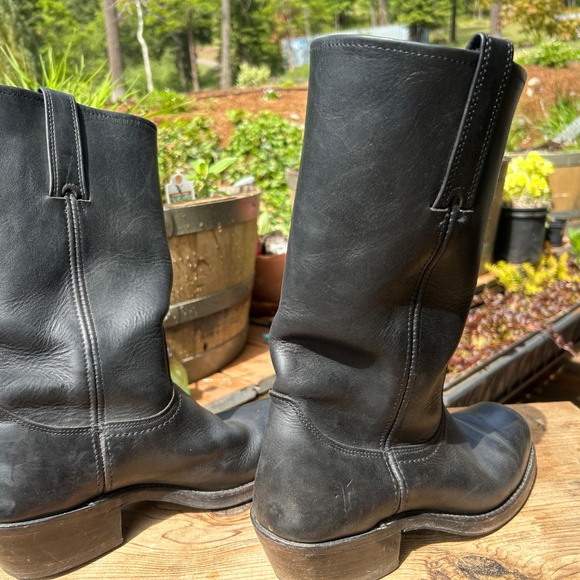 Black Mens Frye Nash Roper size 9 Tall Boots